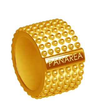 Широк дамски пръстен в златисто снимка