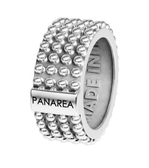 Дамски сребрист пръстен с релефен дизайн размер 54 снимка