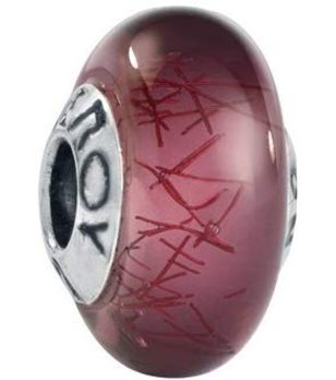 Стъклен талисман в бордо снимка