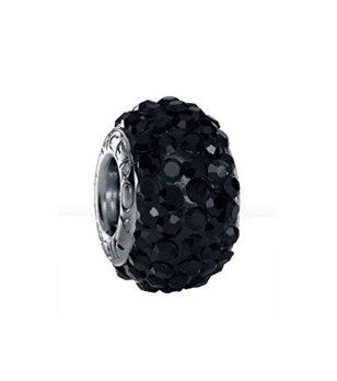 Талисман с кръгли черни кристали снимка