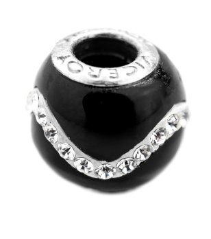 Черен талисман с кристали снимка