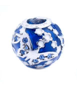 Талисман в кралскосиньо с камъни снимка