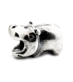Сребрист талисман хипопотам снимка