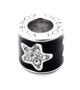 Талисман в черно със звезда с камъчета снимка