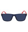 Мъжки слънчеви очила в тъмносиньо с червени дръжки-1 снимка