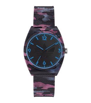 Унисекс аналогов часовник с камуфлажен принт снимка