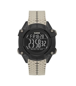 Мъжки дигитален часовник в черно и бежово снимка