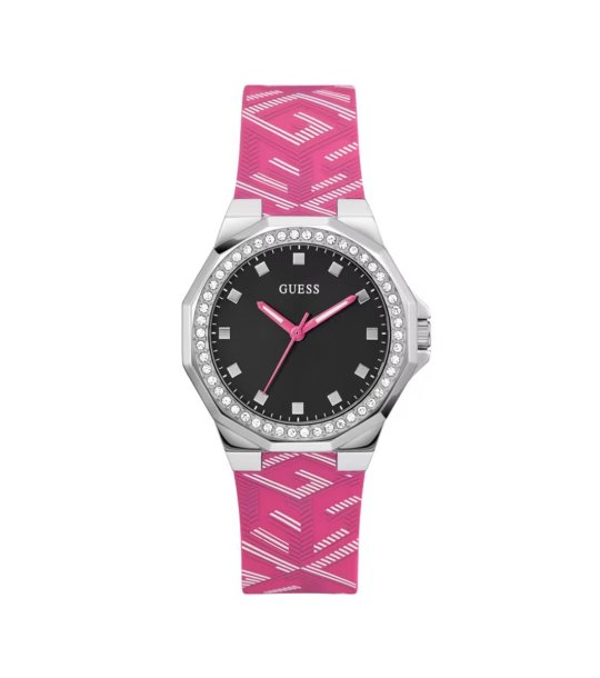 Аналогов дамски часовник с розова каишка снимка