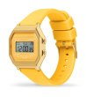 Кварцов дигитален часовник в жълто-1 снимка