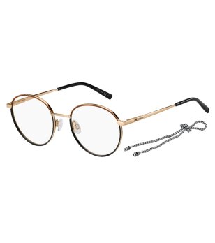 Дамски рамки за очила в златисто и черно снимка