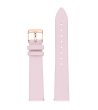 Светлорозова кожена каишка за часовник-0 снимка