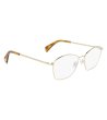Дамски златисти диоптрични рамки за очила-0 снимка