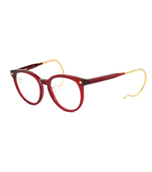 Дамски рамки за очила в бордо с гъвкави дръжки снимка