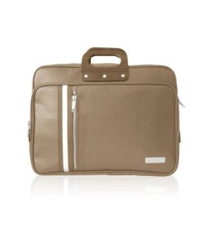 Унисекс бизнес чанта в цвят таупе снимка