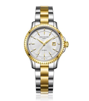 Дамски автоматичен часовник в сребристо и златисто снимка