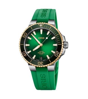 Мъжки автоматичен часовник в зелено снимка