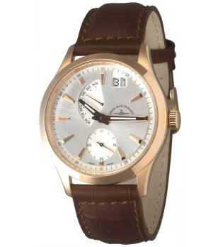 Аналогов кварцов часовник в златисто и кафяво снимка