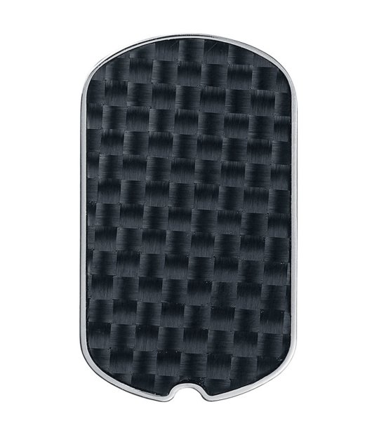 Медальон с текстурен дизайн в черно снимка