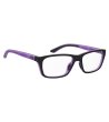 Правоъгълни рамки за очила в черно и лилаво-2 снимка