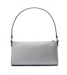 Сребриста дамска чанта с дръжка и портмоне-1 снимка