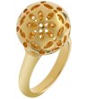 Ажурен златист пръстен с орнаменти-0 снимка