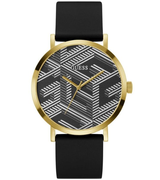 Аналогов часовник в черно и златисто с шарка снимка