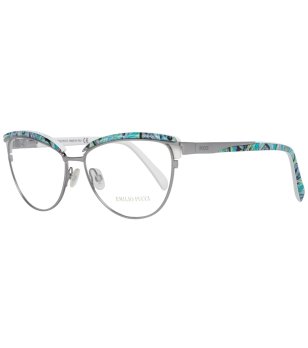 Дамски сребристи рамки за очила с елементи в тюркоаз снимка