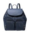Универсална тъмносиня раница с джобове-0 снимка