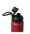 Бутилка за вода в червен нюанс Polit 750 мл от неръждаема стомана-4 снимка