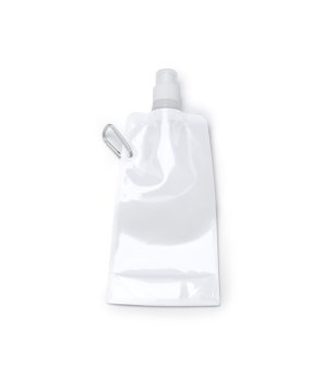 Сгъваема бутилка за вода в бяло Zipi 400 мл снимка