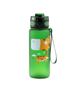 Зелена детска бутилка Жираф 500 мл снимка