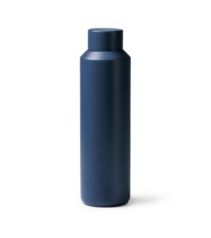 Тъмносиня термо бутилка за вода с двойна стена Colby 600 мл снимка