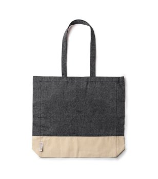 Черна чанта от рециклиран памук INCA снимка