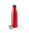 Червена бутилка за вода от рециклиран алуминий Kisko 550 мл-2 снимка