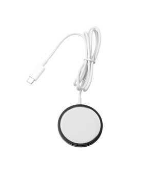 Магнитно безжично зарядно устройство WUDY в бяло и черно снимка