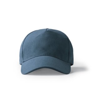 Тъмносиня памучна шапка с козирка FRED снимка