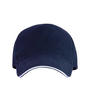 Тъмносиня памучна шапка с козирка ERIS снимка