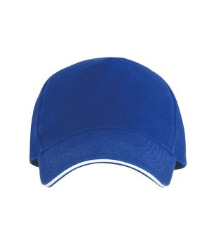 Синя памучна шапка с козирка ERIS снимка