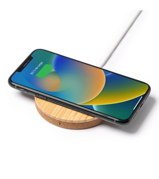 Безжично зарядно от корк и бамбук FURAX снимка