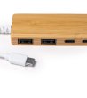 USB хъб порт от бамбук PABLEK-3 снимка