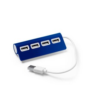 4 USB порта PLERION в синьо снимка