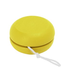 Жълто дървено йо-йо ROSKO снимка