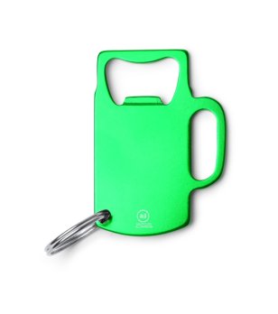 Зелен ключодържател отварачка от алуминий ARTOIS снимка
