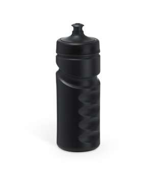Спортна пластмасова бутилка за вода в черно 520 мл Sporty снимка