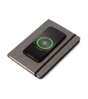 Тетрадка A5 с повърхност за зареждане GARLAN в сиво снимка