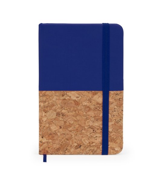 Тефтер А6 със синя корица с корк IRIS снимка