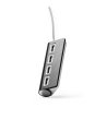 4 USB порта PLERION в черно-1 снимка