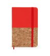 Тефтер А6 с червена корица с корк IRIS-2 снимка