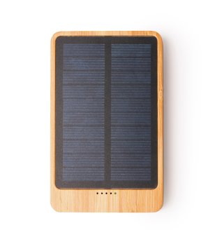 Соларна батерия с капацитет 4000 mAh BERKEL от бамбук снимка