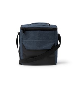 Тъмносиня хладилна чанта с презрамка и джоб TAISON снимка